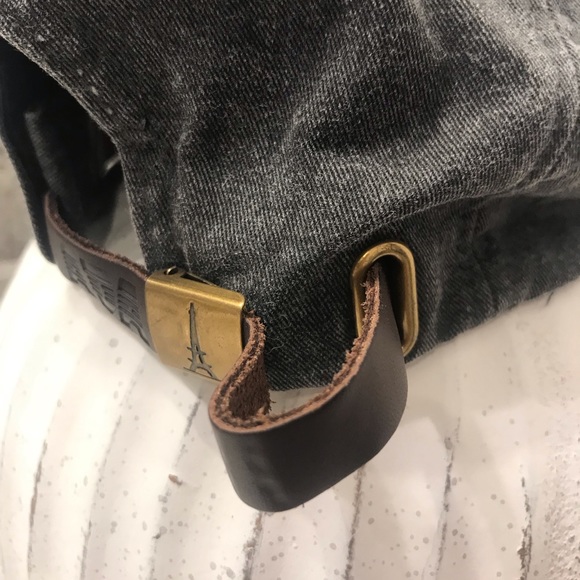 Irish Strong cap hat A leather strap Adjustable Clasp Has Eiffel Tower Logo - Picture 3 of 10